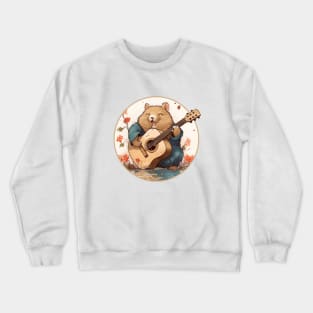 Quokka plays the guitar Crewneck Sweatshirt